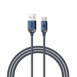 Cable de Datos RECCI Crystal RS09C 1,2M 100W USB-Tipo C Azul