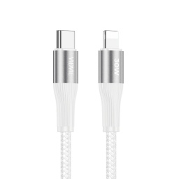 Cable de Datos VIDVIE CB4038C- BLANCO 3A+cable C A lightning