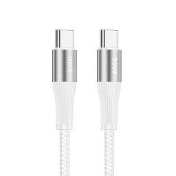 Cable de Datos VIDVIE CB4038 TipoC - TipoC 60W Blanco