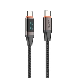 Cable de Datos VIDVIE CB4037C-C TipoC - TipoC 100W Negro