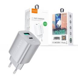 Cargador de Pared VIDVIE PLE248 Blanco Qc3,0+PD20w+Cable C